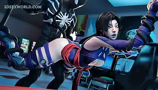 Yanlış anlama: psylocke x venom (3 boyutlu anime pornosu)