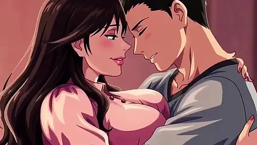 Stepmother teach inexperienced stepson how to fuck