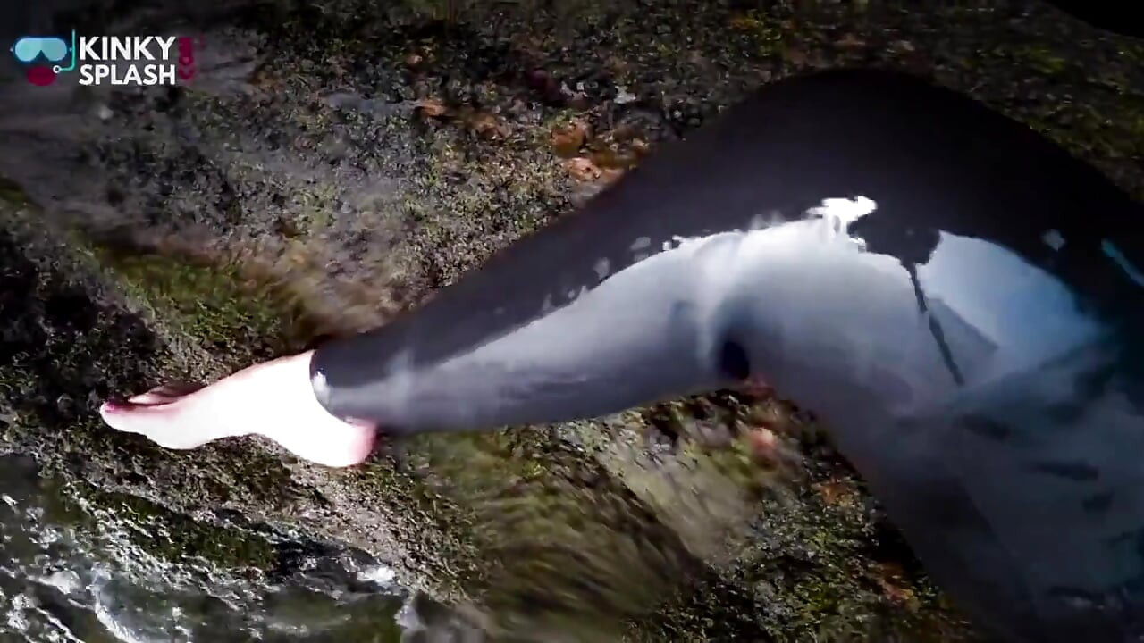 Neopren Våddragt & Dykkermaske Onani ved havet