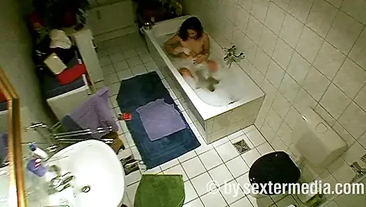 MILF Does Personal Hygiene in the Bathroom