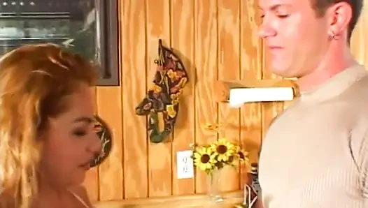 Latina in shorts gets naked for schlong