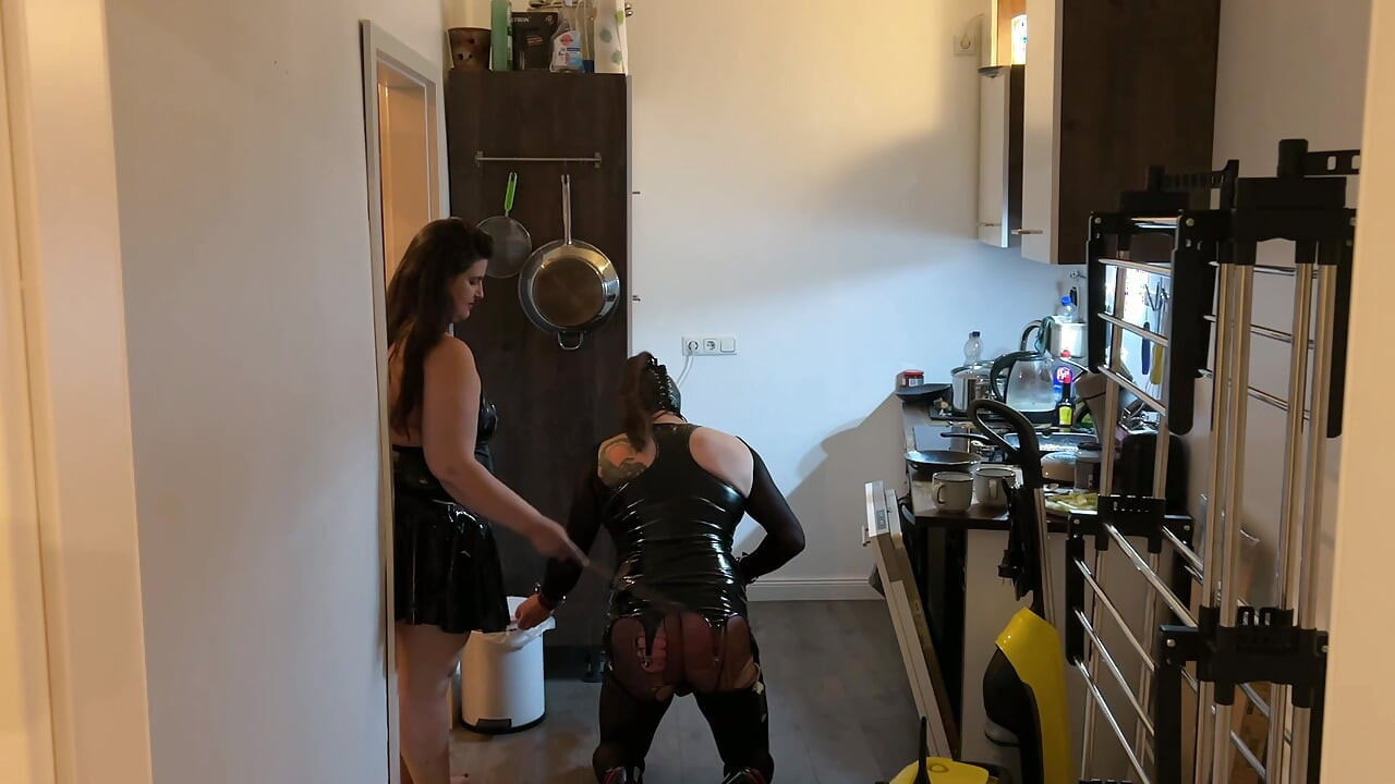 Fetish Lofts Clean-up Session with TV Slave Part 1-3