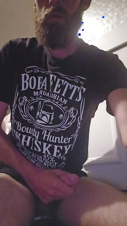 Big dick wanking with smoking fetish cum shot
