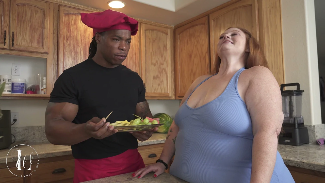 BBW Julie Ginger Fucks Family Chef While Husband Is Gone