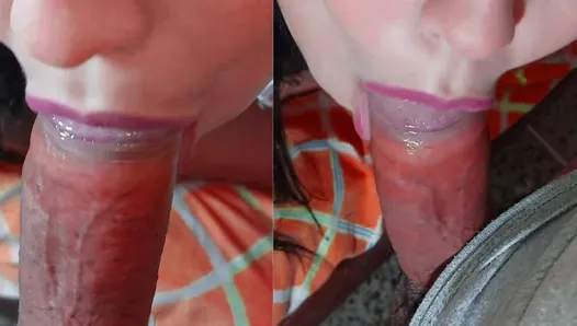 Корейская девушка получает сперму в рот - кримпай