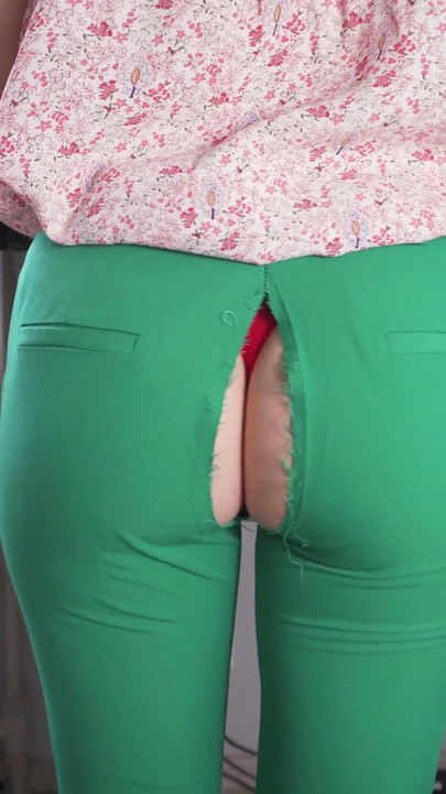 Watching Hot Coworker in Ripped Pants
