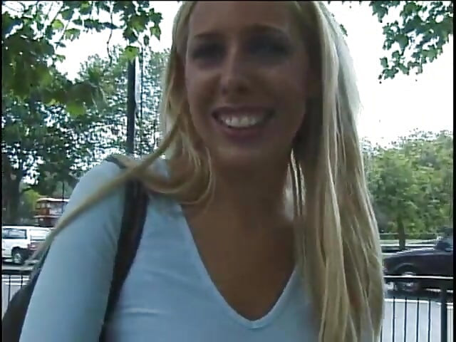 Blonde chick with sexy ass gets pussy stuffed with hard dick on the couch