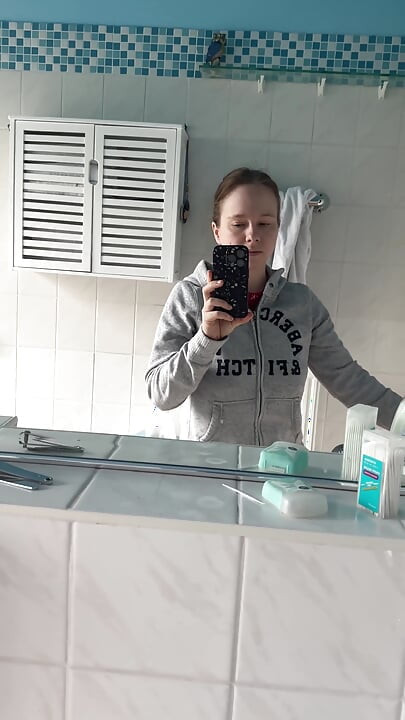 Teen with Perfect Body Showers