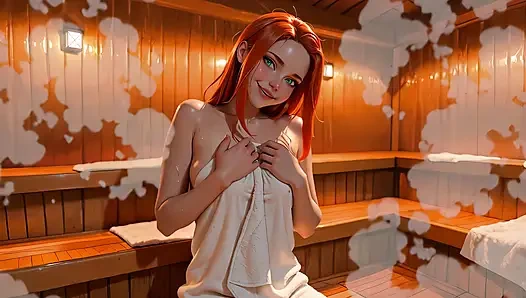 Horny Atom Eve Gets Ass Fucked & Facialized by Stranger in Sauna - 3D AI Generated