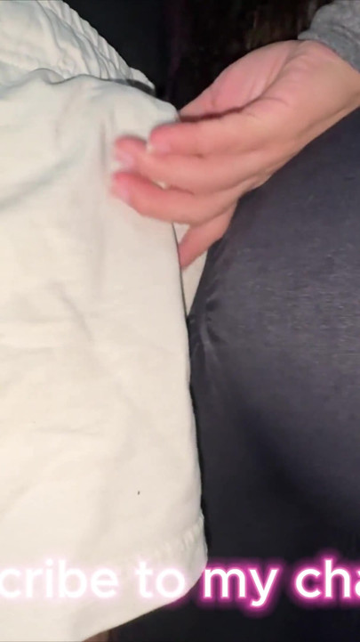 Big-ass Girl Grabs Stranger's Dick