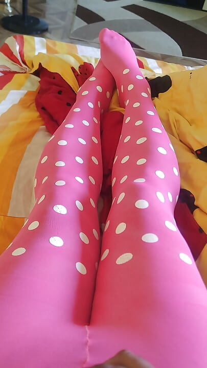 Pink pantyhose