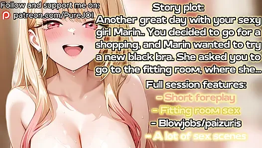 You have creampied Marin Kitagawa's pussy in the fitting room