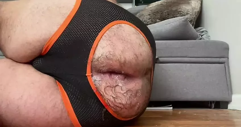 Fat chastity pig gives his cunt a hard verbal fist