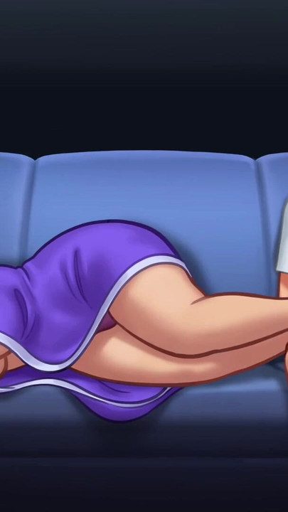 「未亡人の継母が私に彼女の脚とおっぱいを触らせて、私たちはムラムラする(サマータイム・サーガ #17)- Jazziuu」からの素晴らしい瞬間