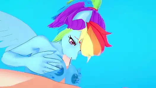 Rainbow dash lagi asik nyepong kontol pov - parodi hentaiku adalah bokep hentai