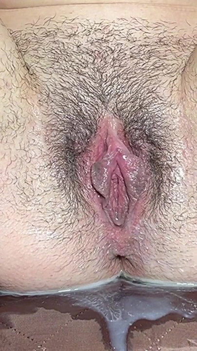 Little 18 year old teen overflowing with cum multiple after sex | Clip 1
