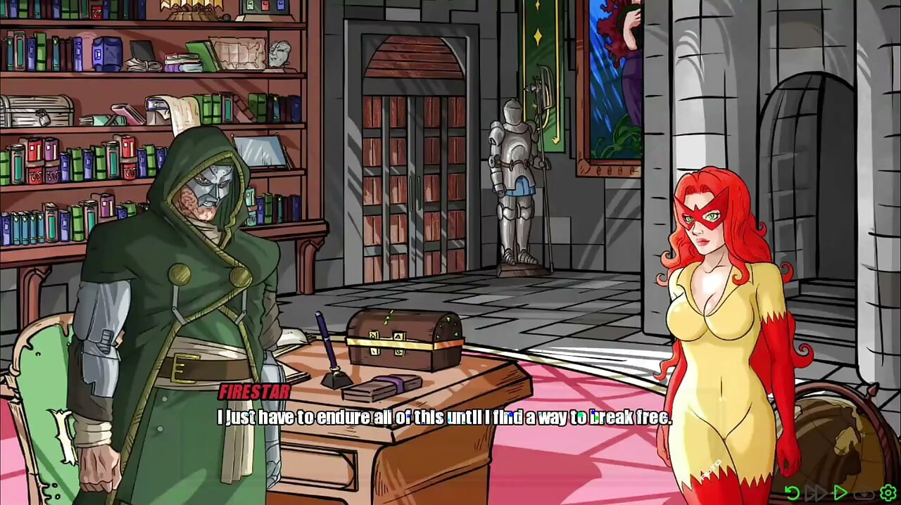 Doom fode a buceta de Angelica com força em pé de quatro - jogo de doomination