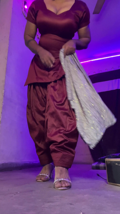 Memorable moment from "indian crossdresser tight silk salwar suit shiny clothes"