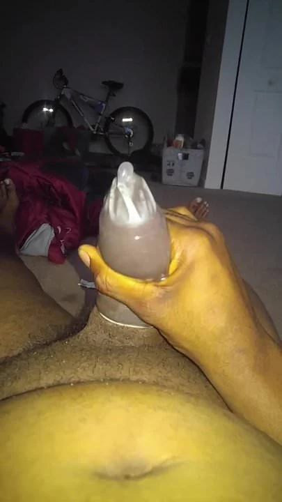 No mess jerk off