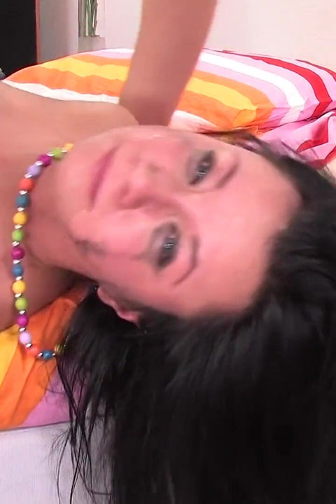 Liana is a brunette hotty with a wide open mouth looking for your cock