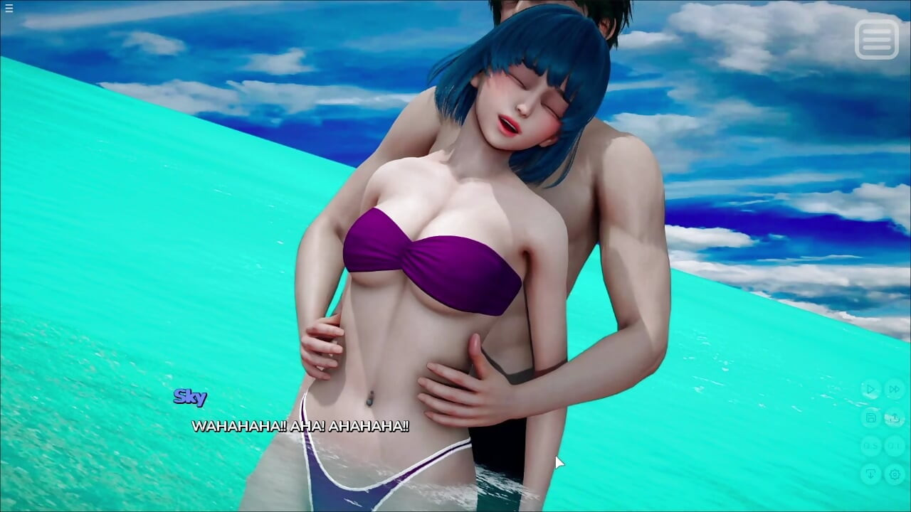 日本の小柄な義理の妹がビーチでヒロとセックスをしている