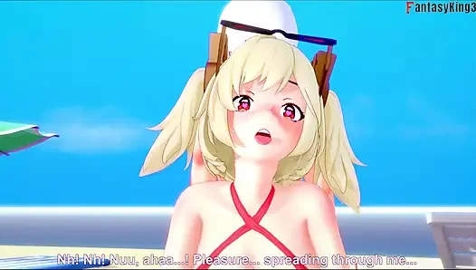 Burnice Bikini, heißer ahegao-sex am strand - 4 - Zenless Zone Zero (ZZZ)