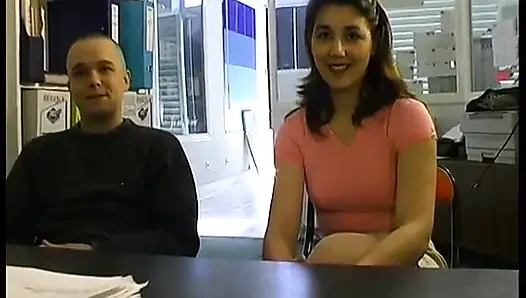Teddy and Stephanie in a Casting for Hot.