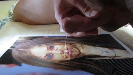 Cumshots on Avril Lavigne part4