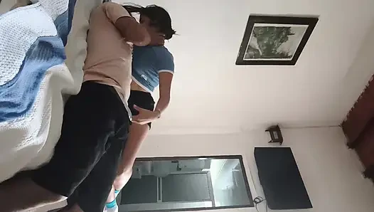 was so horny after sucking outdoor that he tooks me to a hotel and i ride him rough