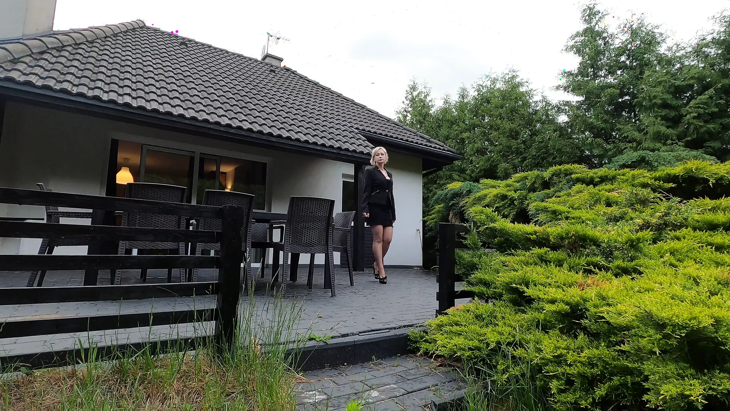 Golden shower in the garden