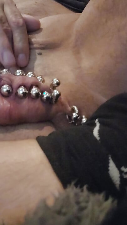 Ball piercings stretching