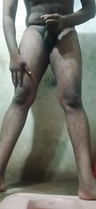 Telugu guy in bathroom