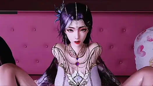 Виртуальная богиня Искра: Изгибы Скарлет - 3D-анимация, хентай