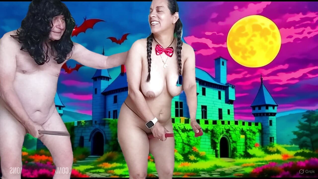 Cum Sucking Vampire with Garabas and Olga