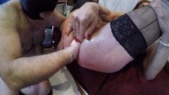 Extreme fist for anal whore