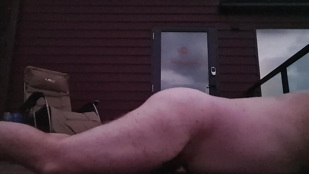 Fun on a deck in the country
