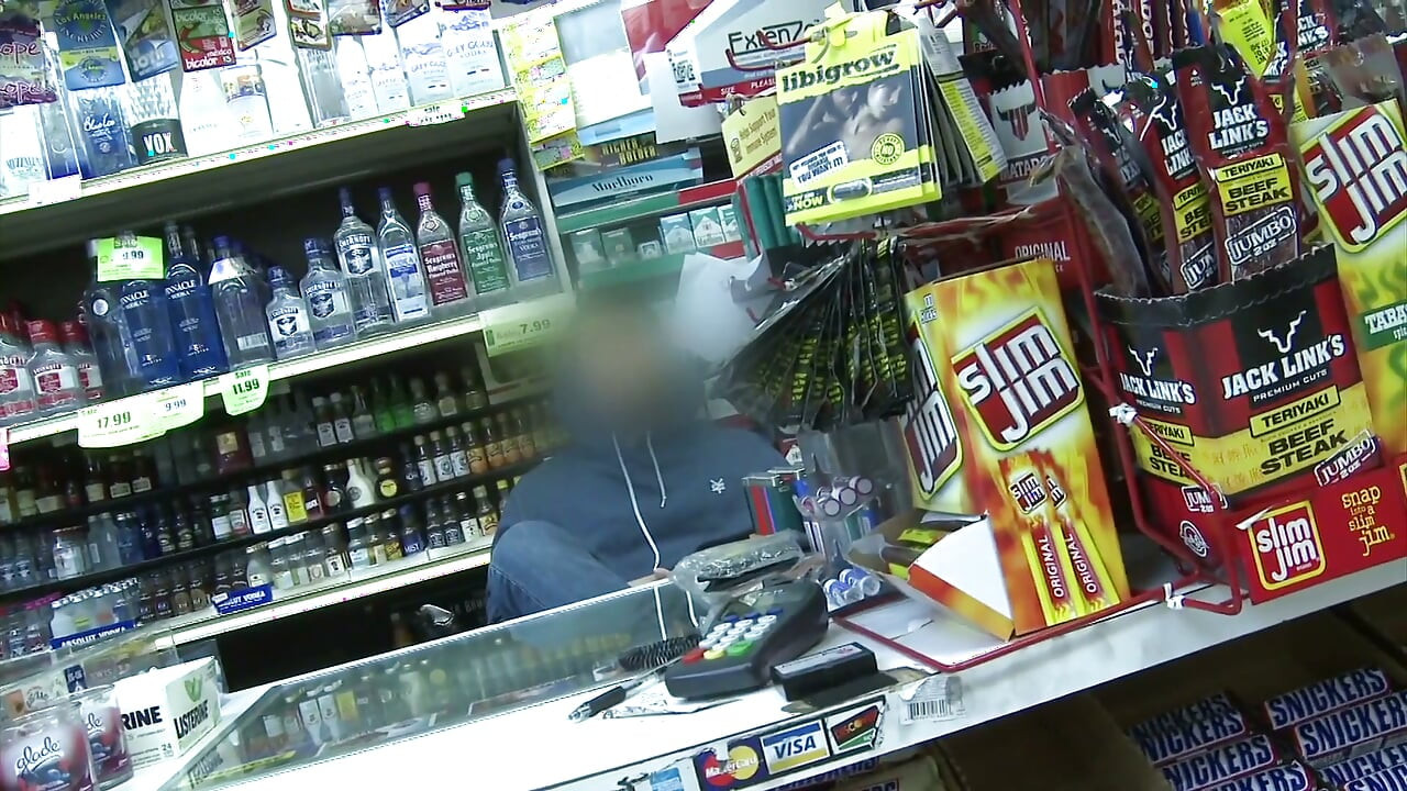 Naughty slut gets her pussy drilled in a supermarkets