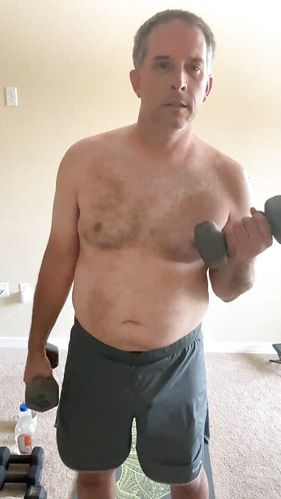 Stretching and lifting weights