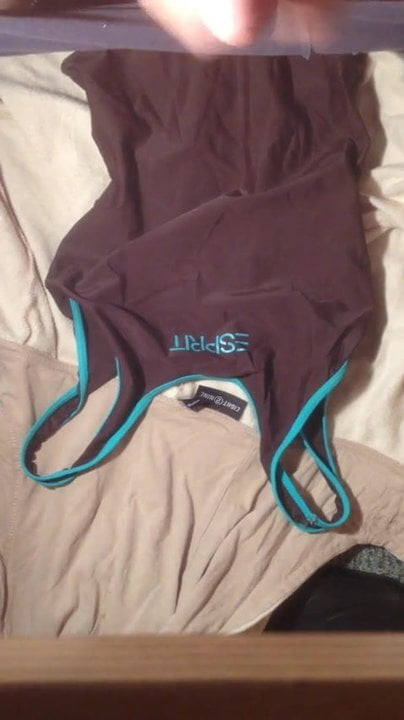 Cum on swimsuit