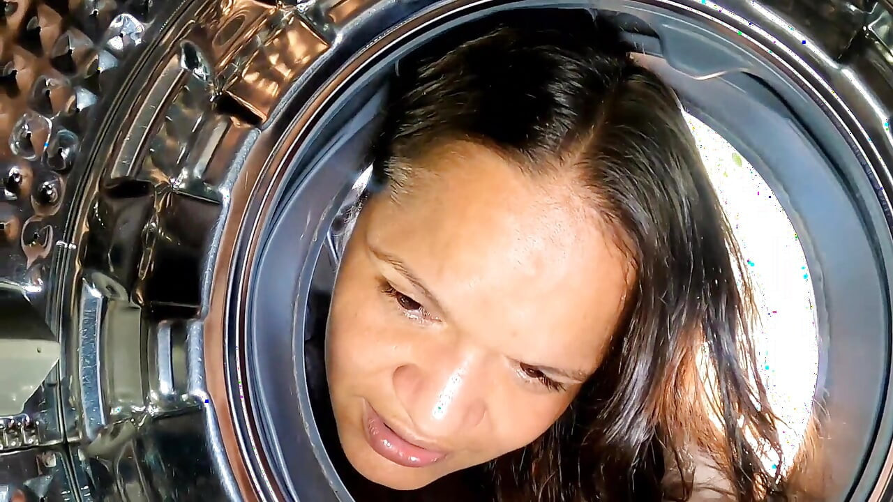 I Got Stuck in the Washing Machine My Black Dick Stepson Took Advantage and Fucked Me