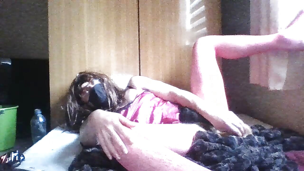 Sissy Crossdresser plays with a continued