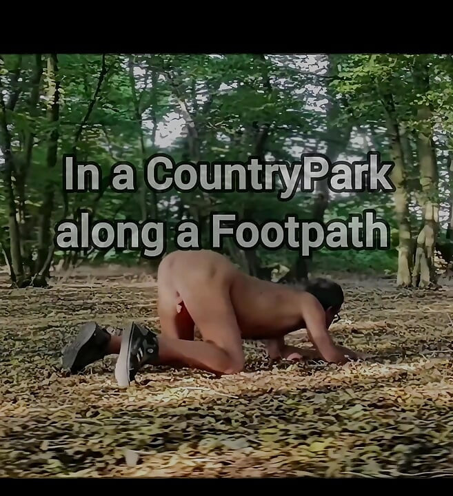 Ass up in Public Woodland
