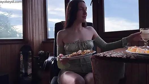 I Invited an Old Friend to Dinner... The Best Anal in My Life. With conversations, POV