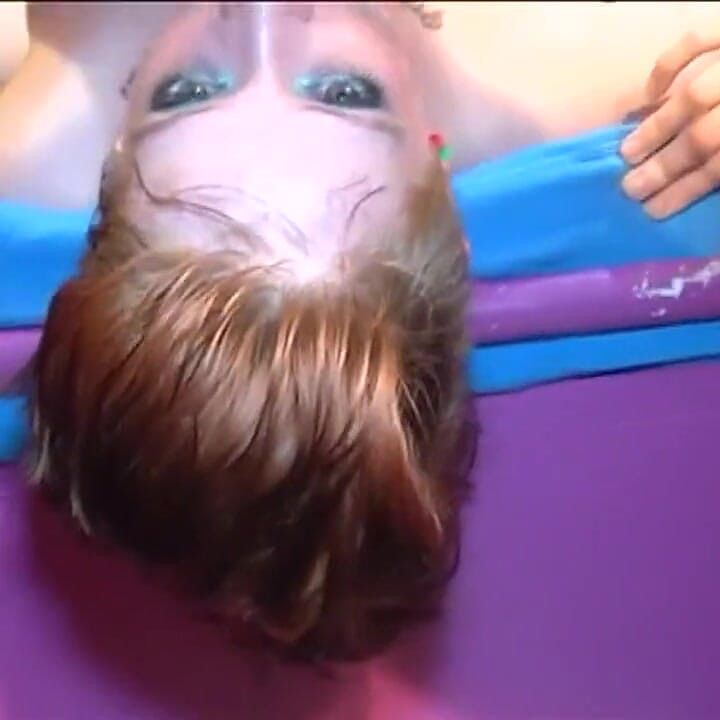 Skinny Brunette Stretched Wide in Wild Gangbang Fisting Frenzy