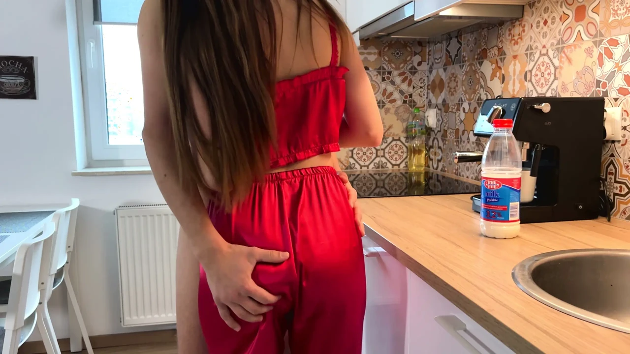 Moving sex between neighbors in the kitchen