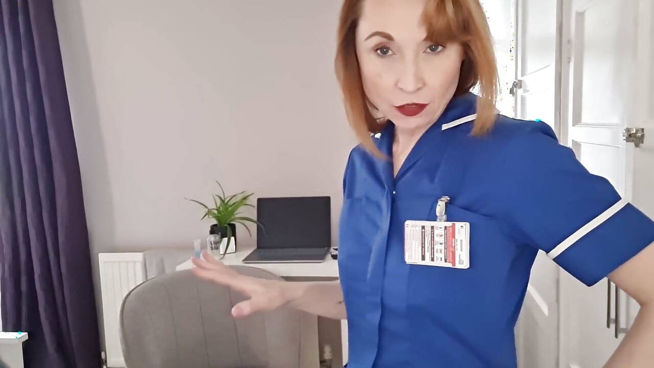 Nurse Clinical Trial Degradation with Rough Hand Job and Pegging Punishment