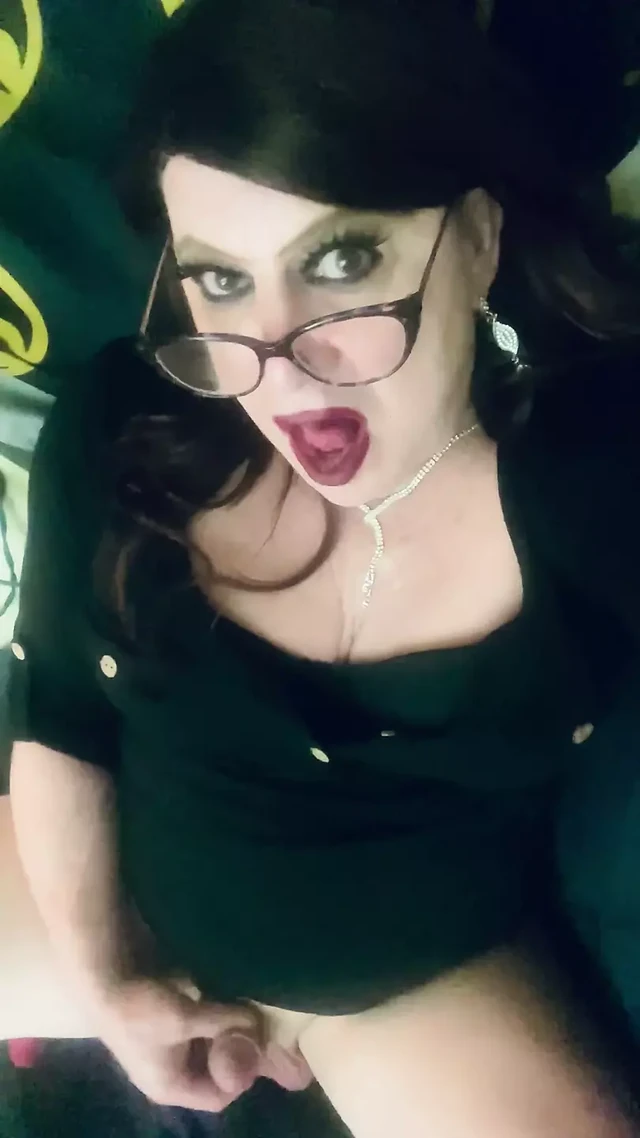 Krissy Sweets Stroking Her She Cock