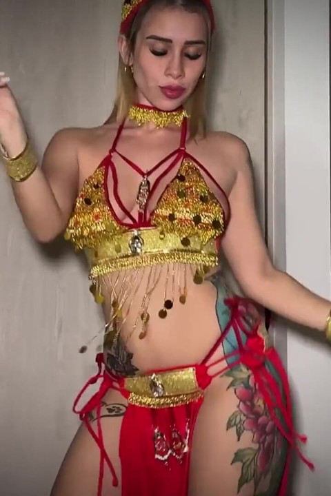 Beautiful Horny Arab Rides up the Ass on a Big White Cock