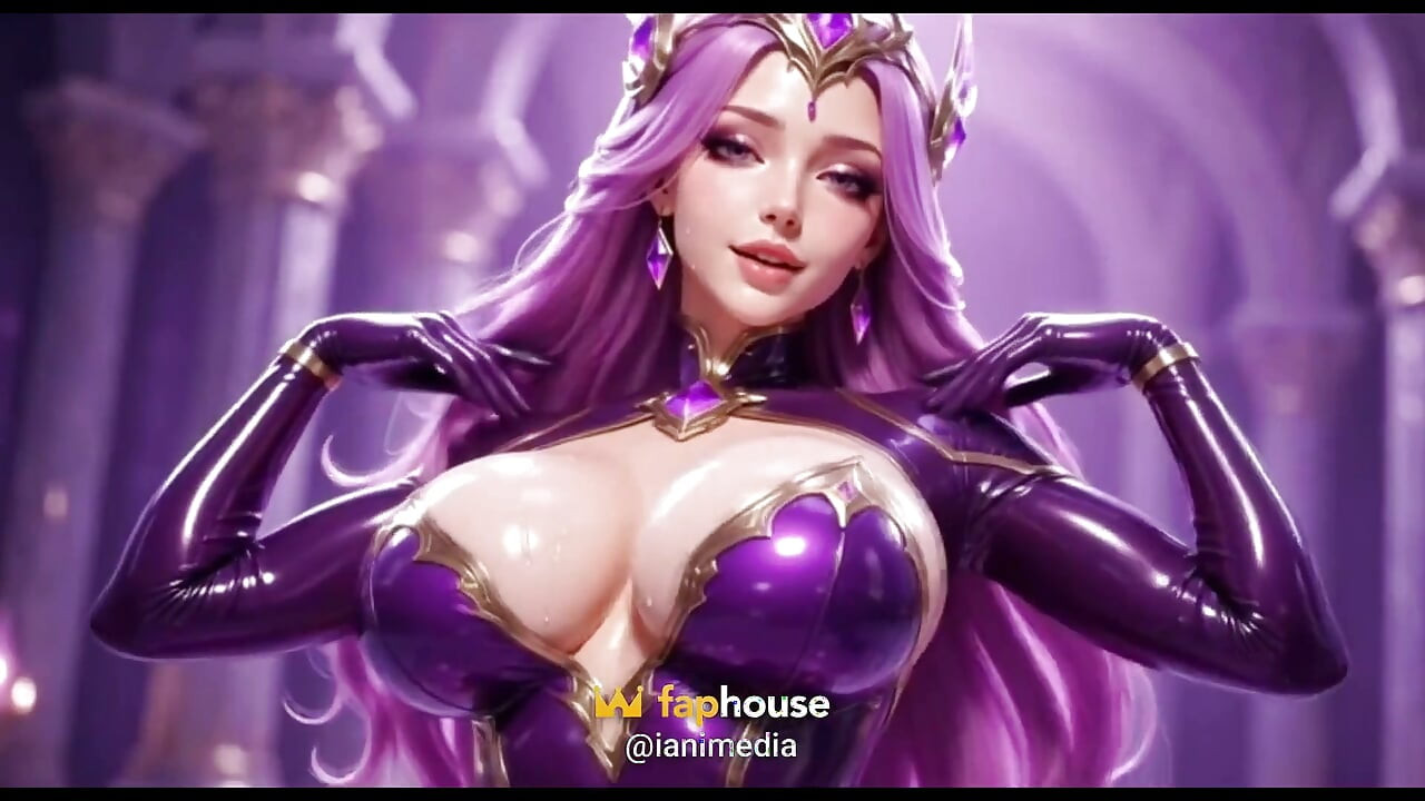 Seraphine League of Legends Nude Solo Hentai Big Tits Ass and Pussy