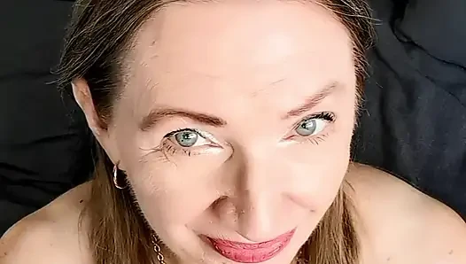 Cougar granny seduce you with huge tits and get grate fuck in different positions POV